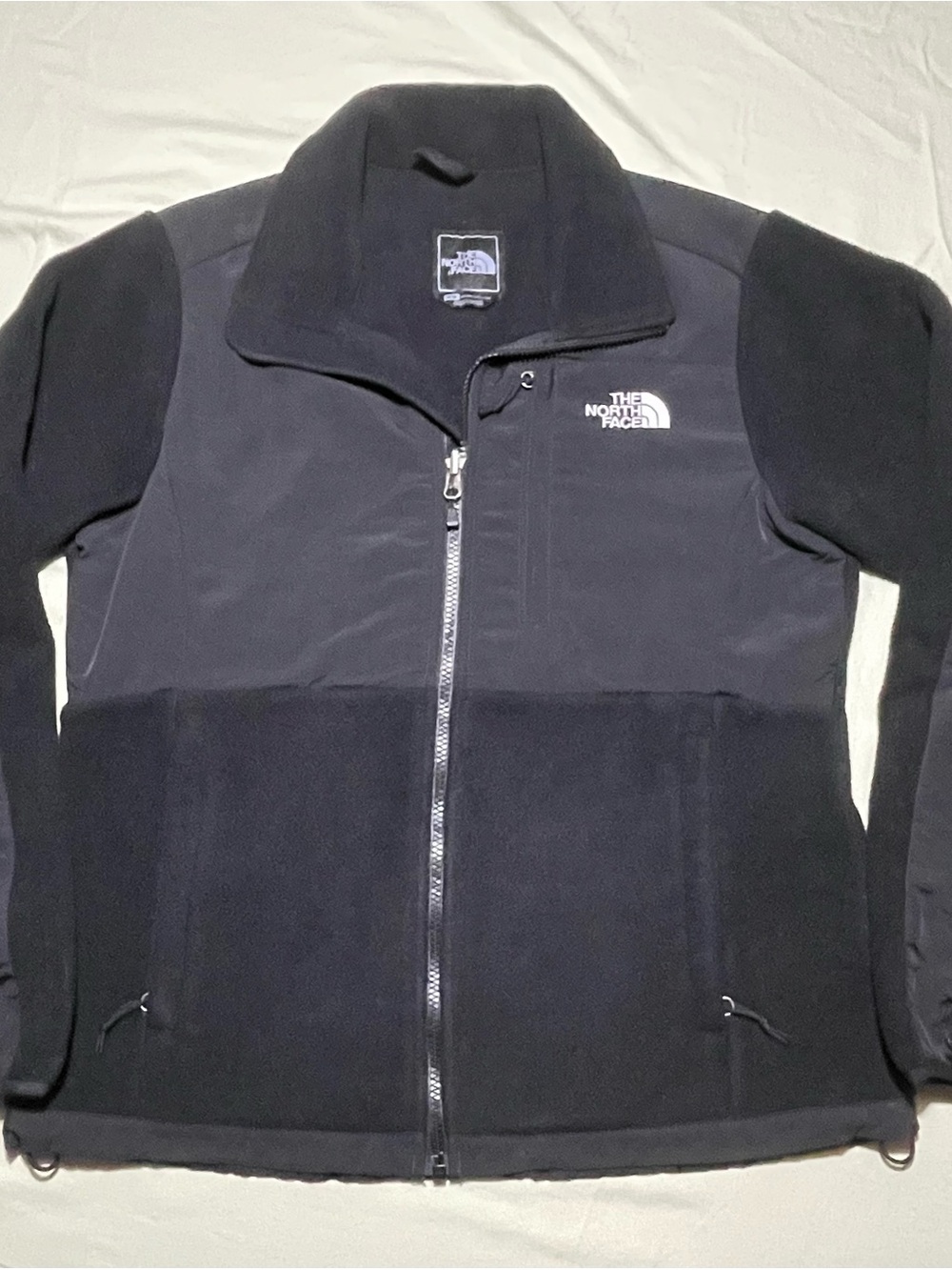 The North Face Jacket Womens medium  Black Fleece Full Zip Soft Shell Pockets
